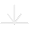 Ekena Millwork Kennewick Architectural Grade PVC Gable Bracket, 84"W x 56"H x 4"D x 4"F, 16/12 Pitch GBP084X56X0404KEN00 - alternate 4